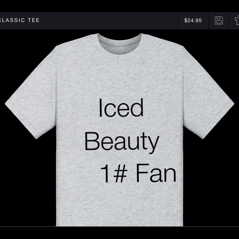 Iced beauty 1# Fan shirt